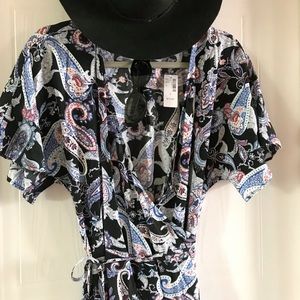 Reitmans Paisly Wrap Dress